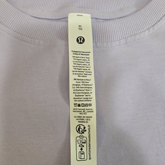 Lululemon BNWT Lilac All Yours Organic Cotton Tank - Picture 2 of 4